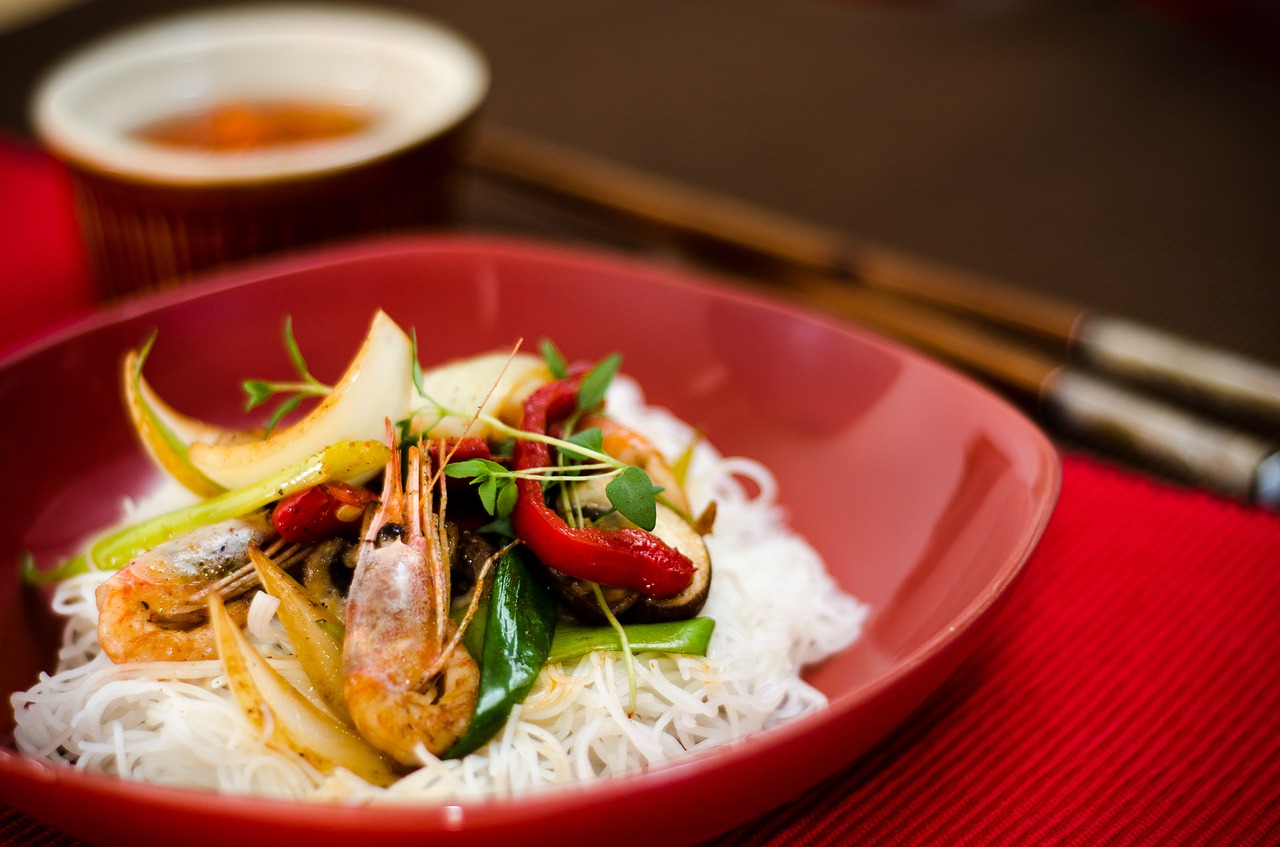Vietnamesische Nudelgerichte